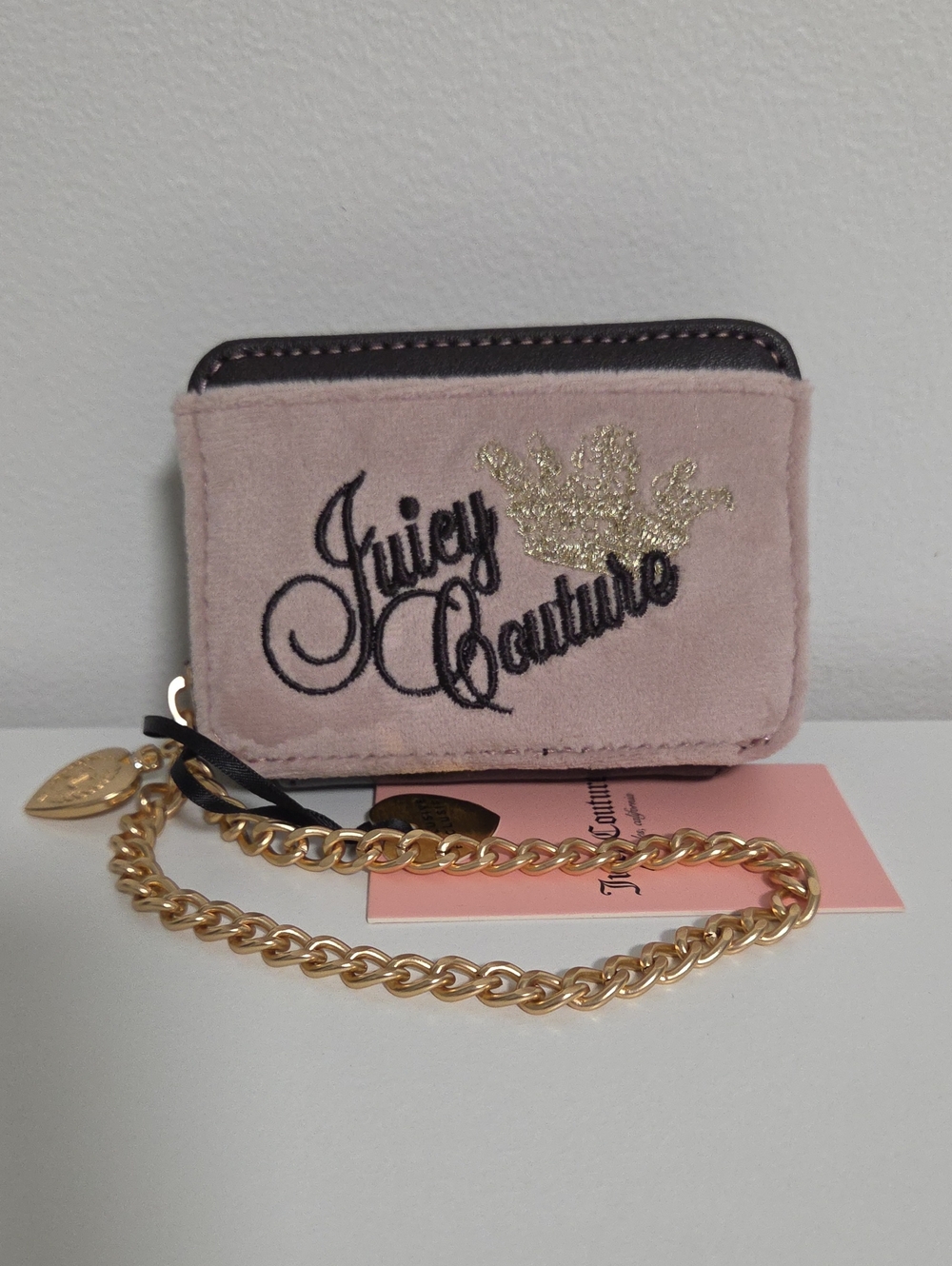 Juicy Couture "THE KEY TO JUICY" Compact Zip Wallet/Wristlet